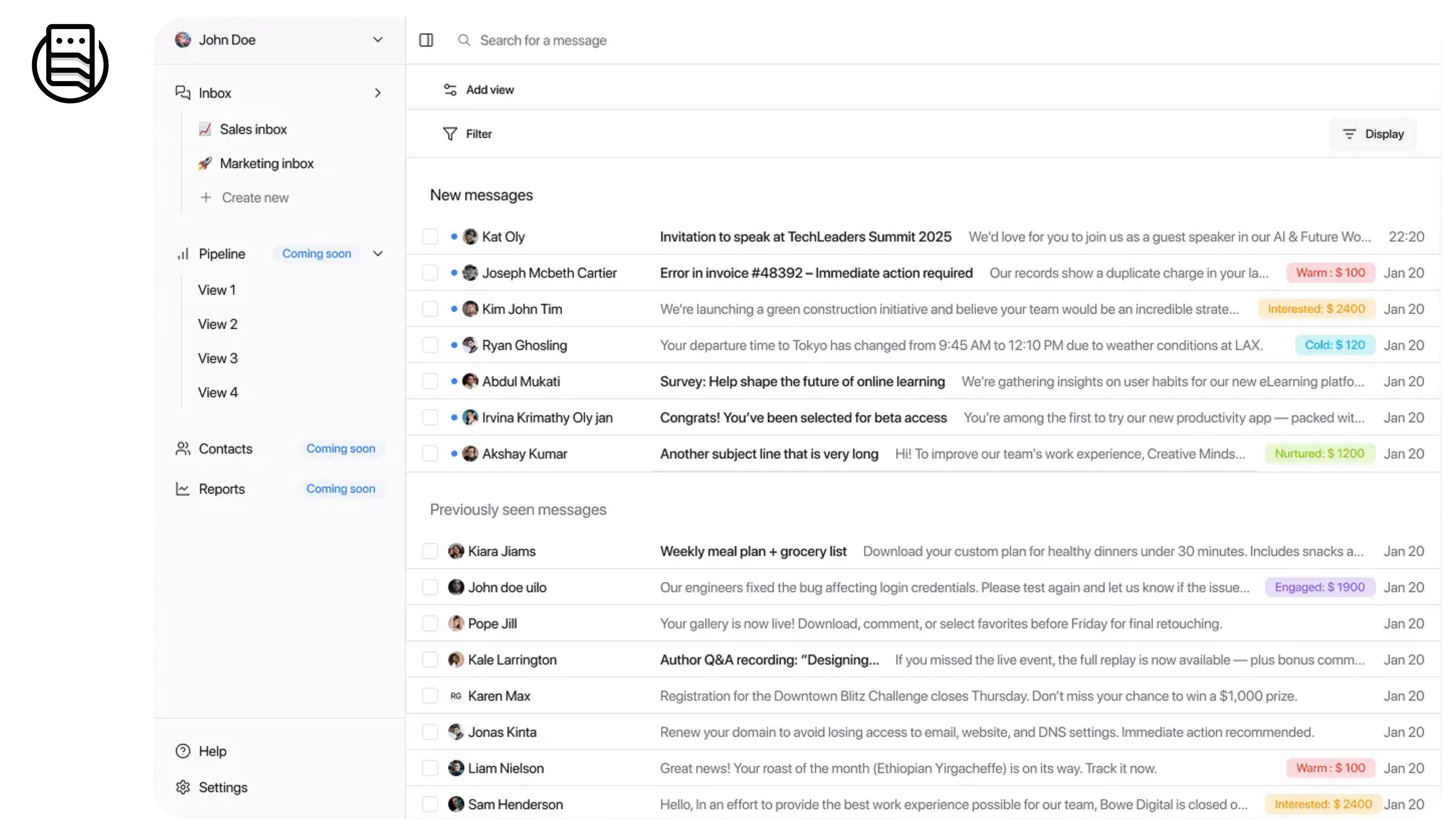 MasterInbox: Best for: B2B sales teams and lead generation agencies