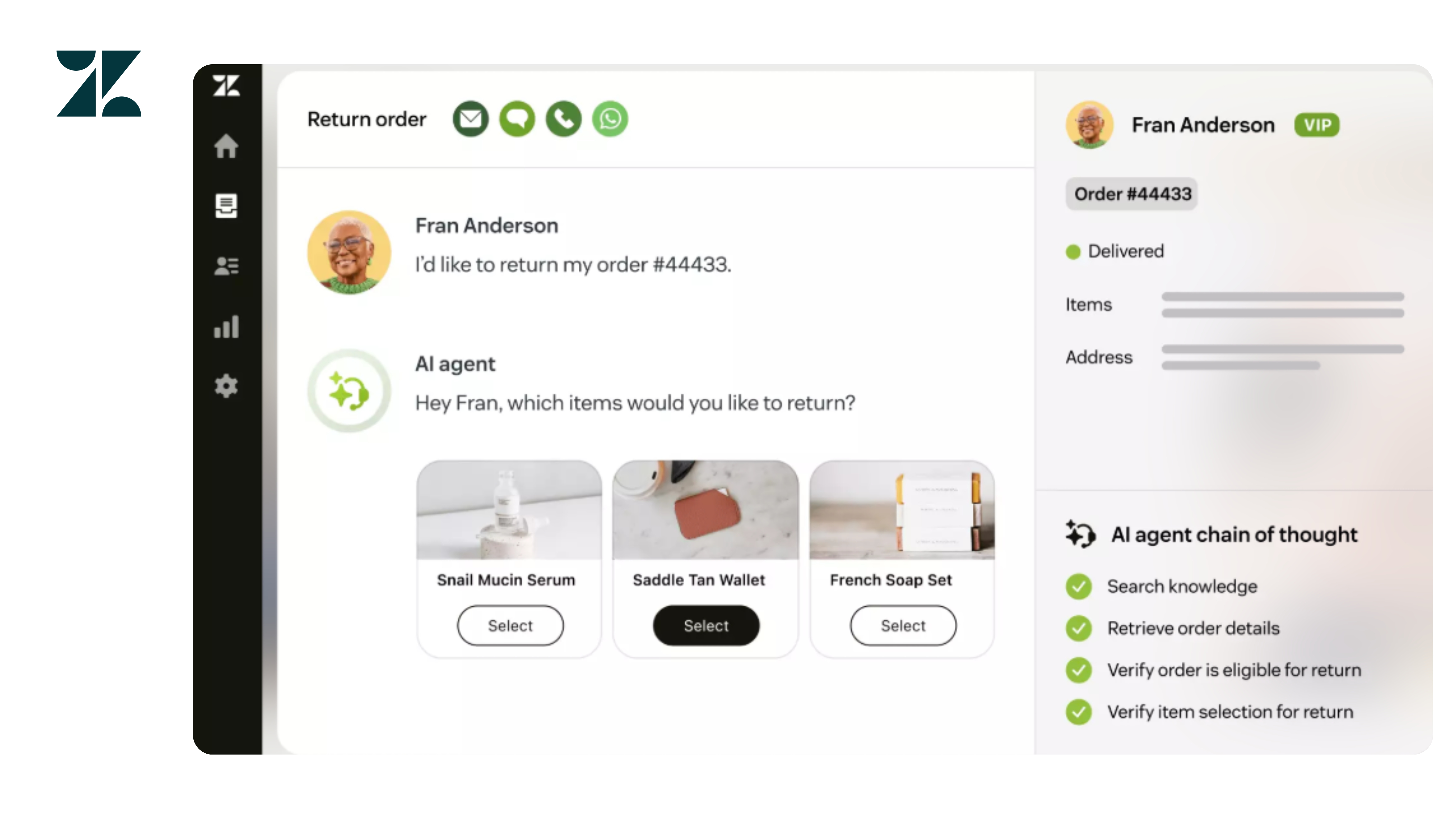Zendesk dashboard